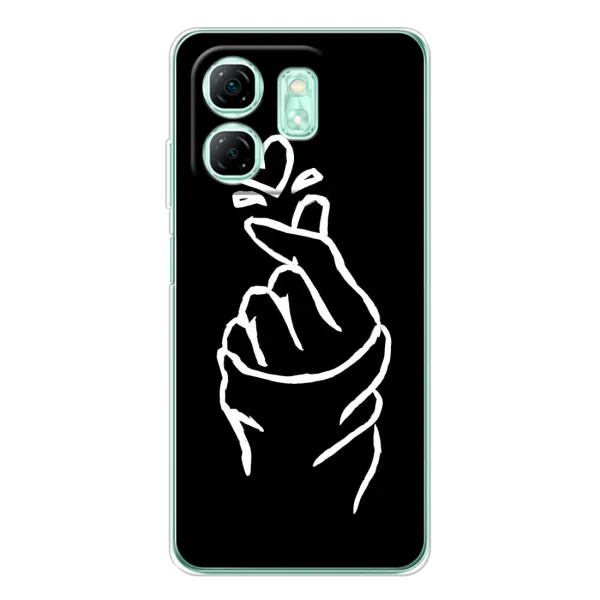 Чехол с рисунком «Сердце на черном» для Infinix Smart 10 HD Чехол с рисунком «Сердце на черном» для Infinix Smart 10 HD