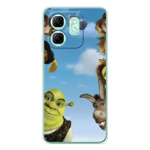 Печатный чехол с принтом Шрек для Infinix Smart 10 HD (Герои Шрек)