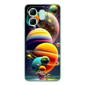 Чехол (ТПУ) с планетами на Infinix Smart 10 HD (Солнечна система)