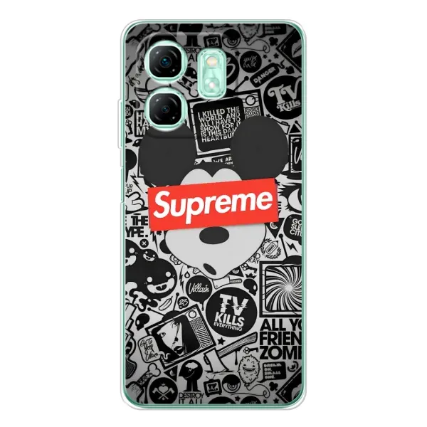 Чехол с рисунком «Supreme Маус» для Infinix Smart 10 HD Чехол с рисунком «Supreme Маус» для Infinix Smart 10 HD