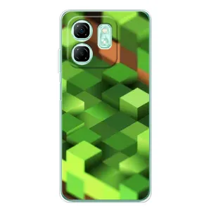 Чехлы для Infinix Smart 10 HD (Персонажи Майн Крафт) (Текстура)