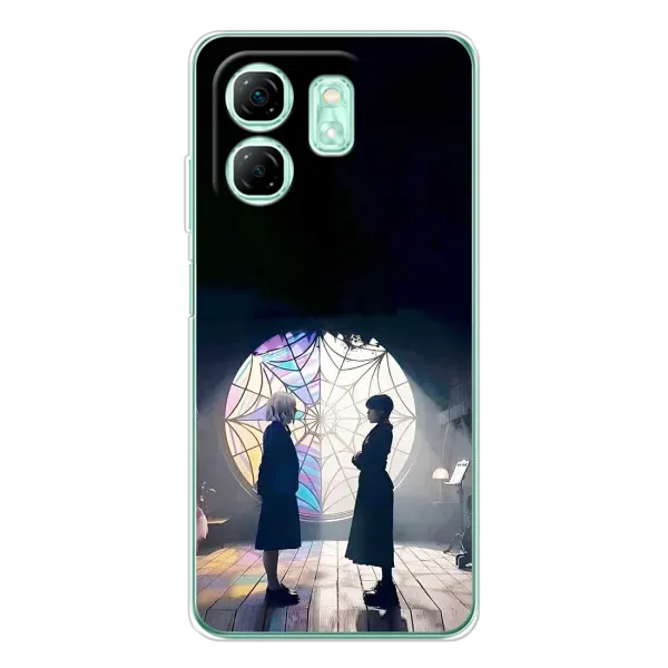 Чехол с рисунком «Уэнсдей и Энди» для Infinix Smart 10 HD Чехол с рисунком «Уэнсдей и Энди» для Infinix Smart 10 HD