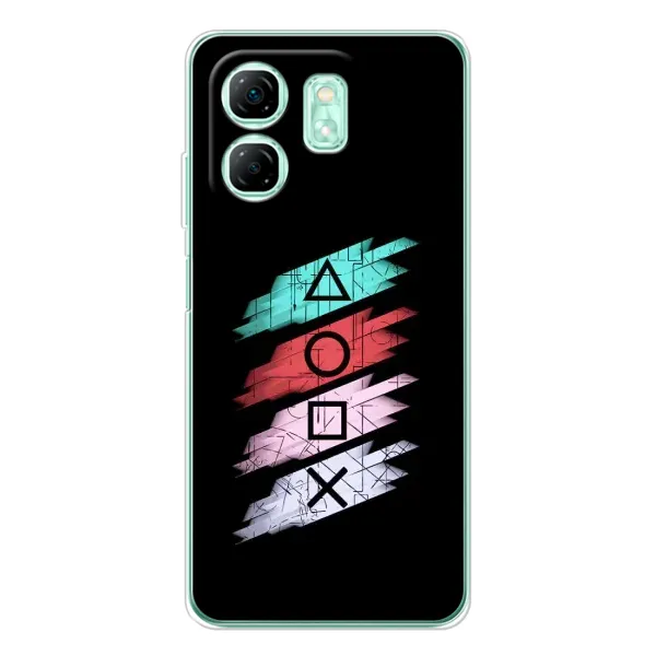 Чехол с рисунком «Значки Sony» для Infinix Smart 10 HD Чехол с рисунком «Значки Sony» для Infinix Smart 10 HD