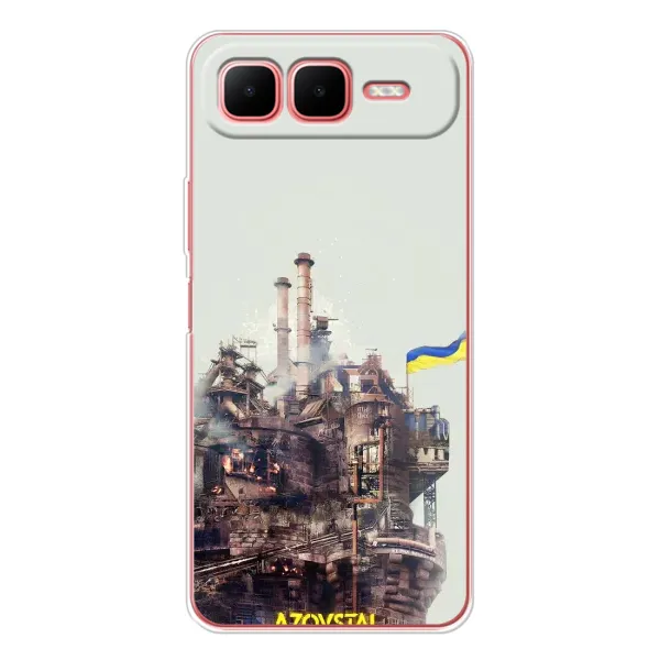 Чехол с рисунком «Азовсталь» для Infinix Smart 10 Plus Чехол с рисунком «Азовсталь» для Infinix Smart 10 Plus