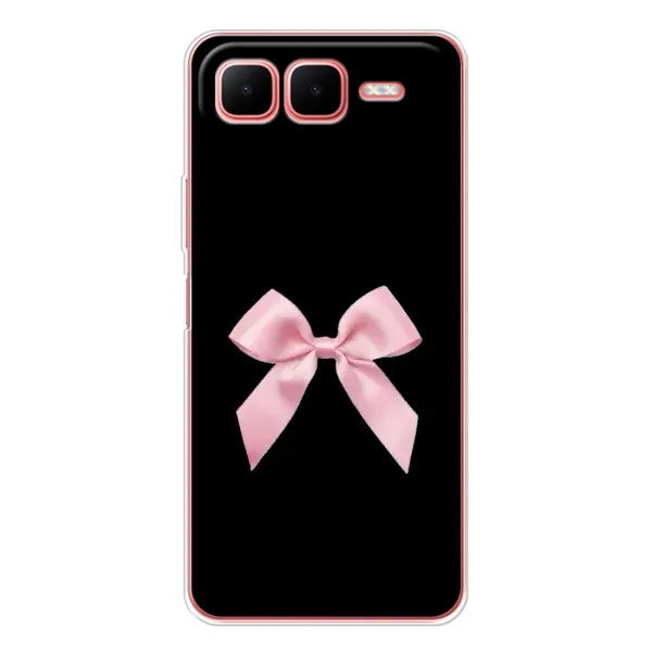 Чехол с рисунком «Бант на черном» для Infinix Smart 10 Plus Чехол с рисунком «Бант на черном» для Infinix Smart 10 Plus