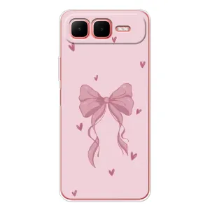 Чохол банти для Infinix Smart 10 Plus (Бант на рожевому)