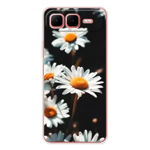 Чехол с ромашками на Infinix Smart 10 Plus (Белые ромашки)