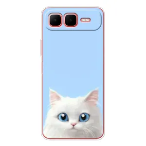 Чехол на тематику: Коты для Infinix Smart 10 Plus (Белый кот)