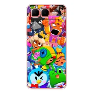 Силиконовый Чехол на Infinix Smart 10 Plus с картинкой Brawl Stars (Brawl-Stars)