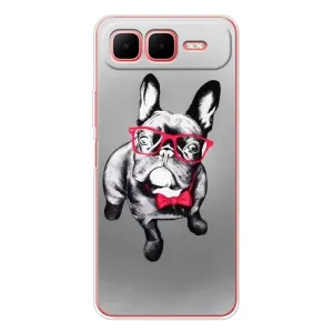 Чохол (ТПУ) Милі песики для Infinix Smart 10 Plus (Бульдог в окулярах)