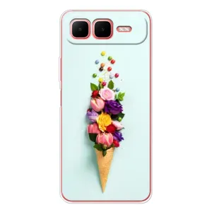Чехлы с тематикой "ЦВЕТЫ" на Infinix Smart 10 Plus (Цветок-мороженное)