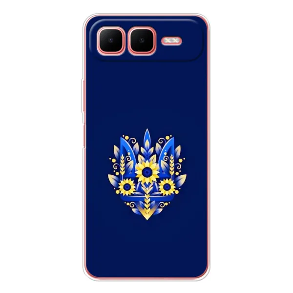 Чехол с рисунком «Цветущий Герб» для Infinix Smart 10 Plus
