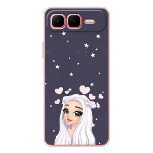 Чохол Стильні дівчата на Infinix Smart 10 Plus (Дівчина та серця)