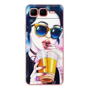 Чохол з картинкою Модні Дівчата Infinix Smart 10 Plus (Дівчина з коктейлем)