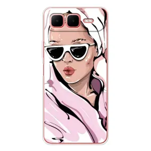Чохол з картинкою Модні Дівчата Infinix Smart 10 Plus (Дівчина в халаті)