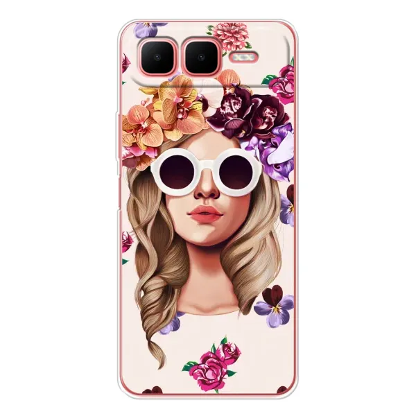 Чехол с рисунком «Девушка в очках» для Infinix Smart 10 Plus Чехол с рисунком «Девушка в очках» для Infinix Smart 10 Plus