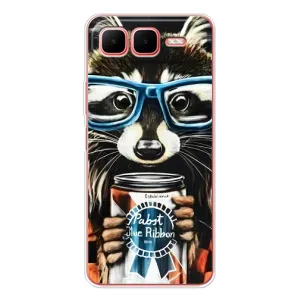 Силіконовий Чохол з Энотами на Infinix Smart 10 Plus (Єнот в окулярах)