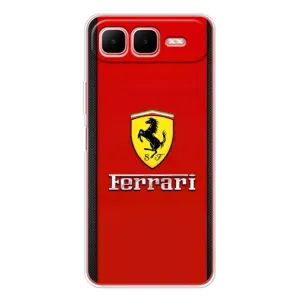 Силиконовый бампер с картинкой машины на Infinix Smart 10 Plus (Ferrari Logo)
