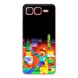 Чехлы для Infinix Smart 10 Plus (Персонажи Майн Крафт) (Герой Майнкрафт)