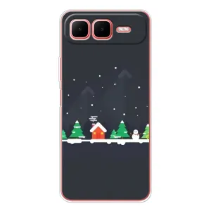 Силіконовий бампер на різдво для Infinix Smart 10 Plus (Місто зимове)