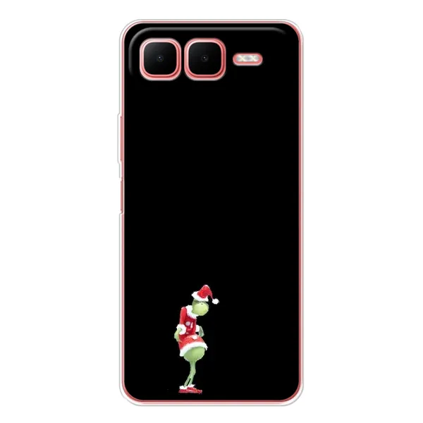 Чехол с рисунком «Гринч на чорном» для Infinix Smart 10 Plus Чехол с рисунком «Гринч на чорном» для Infinix Smart 10 Plus