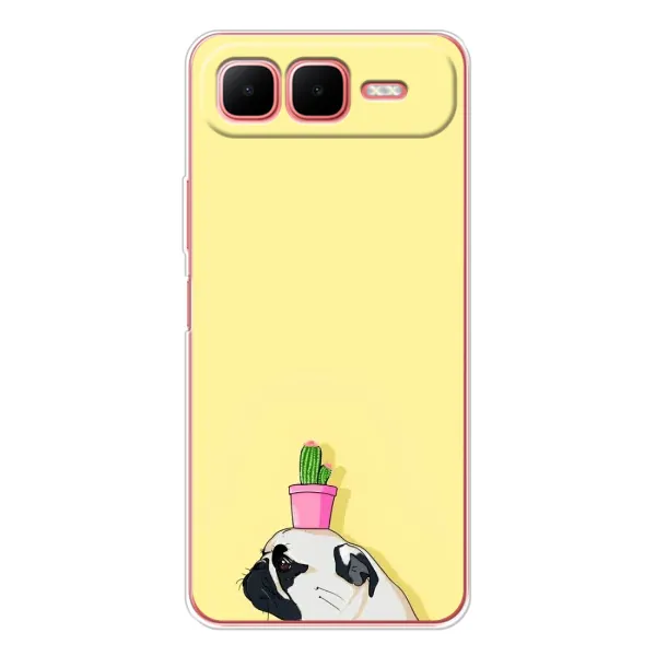 Чехол с рисунком «Кактус на голове» для Infinix Smart 10 Plus Чехол с рисунком «Кактус на голове» для Infinix Smart 10 Plus