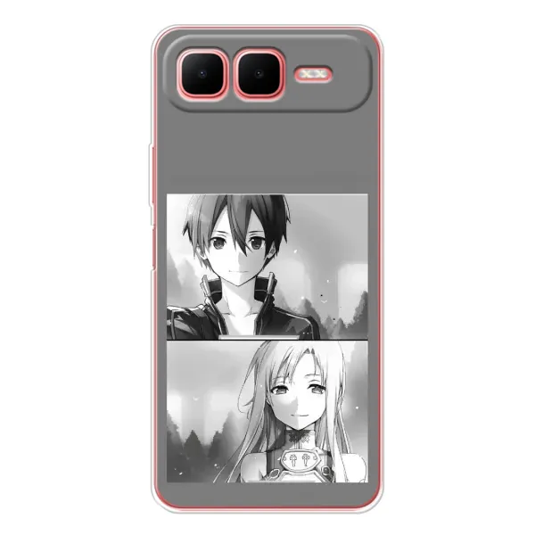 Чехол с рисунком «Кирито-Асуна» для Infinix Smart 10 Plus Чехол с рисунком «Кирито-Асуна» для Infinix Smart 10 Plus
