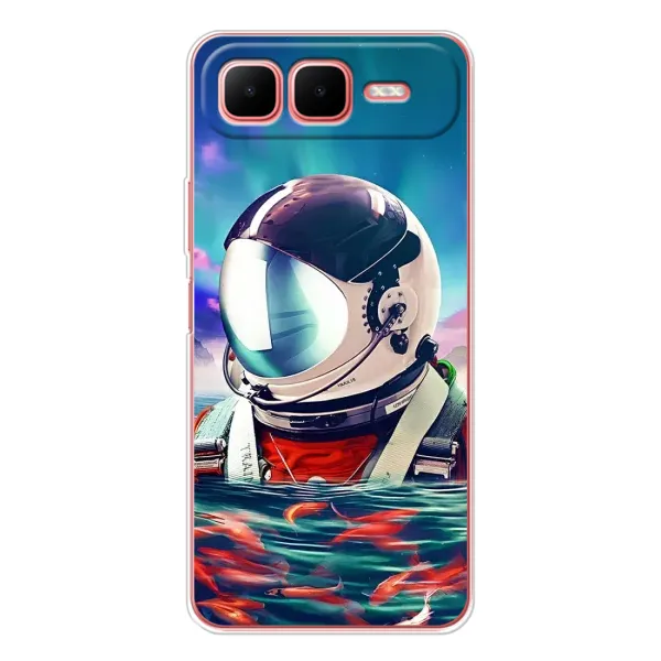 Чехол с рисунком «Космонавт в воде» для Infinix Smart 10 Plus Чехол с рисунком «Космонавт в воде» для Infinix Smart 10 Plus