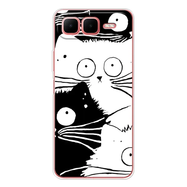 Чехол с рисунком «КОТИКИ» для Infinix Smart 10 Plus Чехол с рисунком «КОТИКИ» для Infinix Smart 10 Plus