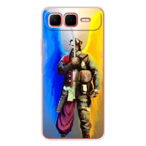 Чехол с картинкой (Патриотический КОЗАК) на Infinix Smart 10 Plus (Козак с крыльями)