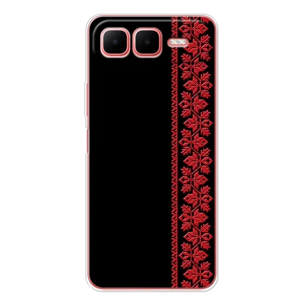Чехол с рисунком «Красная Вышиванка» для Infinix Smart 10 Plus Чехол с рисунком «Красная Вышиванка» для Infinix Smart 10 Plus