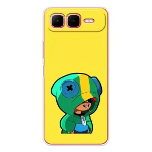 Чехол Бравл Старс для Infinix Smart 10 Plus (Леон (LEON))