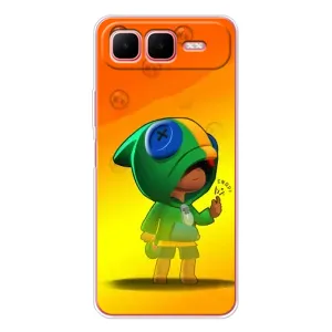 Чехол Бравл Старс для Infinix Smart 10 Plus (LEON в кофте)