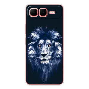 Чехол с картинкой на Infinix Smart 10 Plus (Лев - синий)