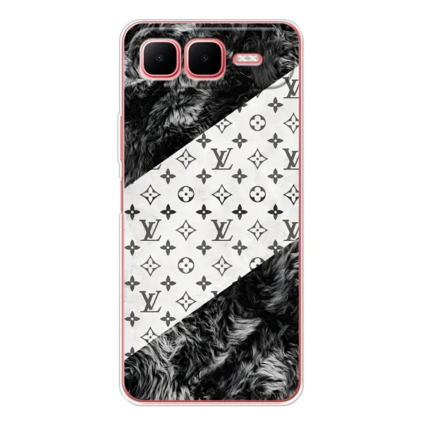 Чохол з малюнком «LV на білому» для Infinix Smart 10 Plus Чохол з малюнком «LV на білому» для Infinix Smart 10 Plus