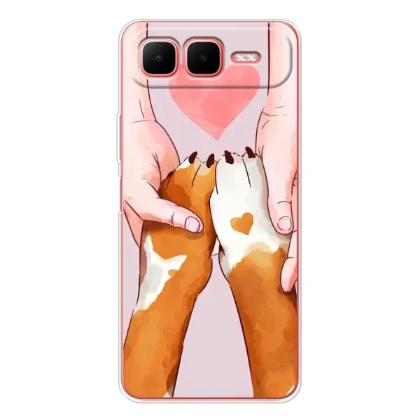 Чехол с рисунком «Любовь к собакам» для Infinix Smart 10 Plus Чехол с рисунком «Любовь к собакам» для Infinix Smart 10 Plus
