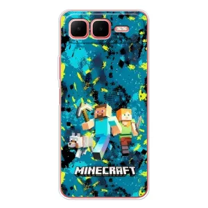 Чехлы для Infinix Smart 10 Plus (Персонажи Майн Крафт) (Майнкрафт)
