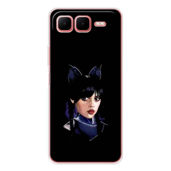 Чехол с рисунком «Милая Уэнсдей» для Infinix Smart 10 Plus Чехол с рисунком «Милая Уэнсдей» для Infinix Smart 10 Plus