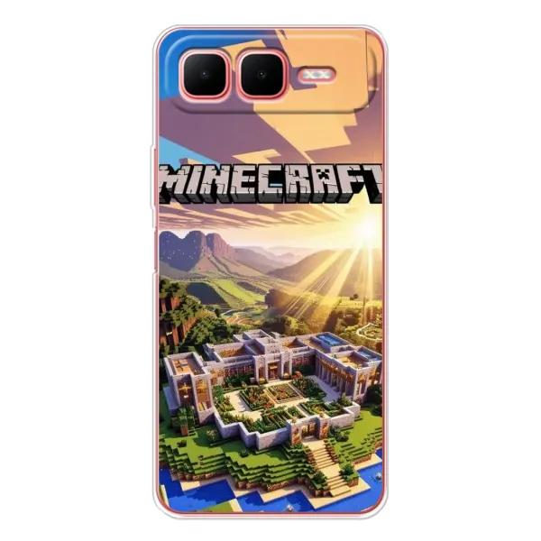 Чехол с рисунком «MINECRAFT» для Infinix Smart 10 Plus