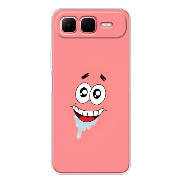 Чехол с рисунком «Мордочка Патрика» для Infinix Smart 10 Plus Чехол с рисунком «Мордочка Патрика» для Infinix Smart 10 Plus