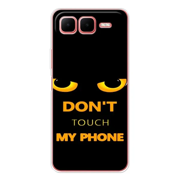 Чехол с рисунком «Не трогай мой телефон» для Infinix Smart 10 Plus Чехол с рисунком «Не трогай мой телефон» для Infinix Smart 10 Plus
