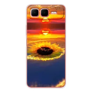 Чехлы с картинкой Подсолнухов для Смарт 10 Плюс (Небо подсолнух)