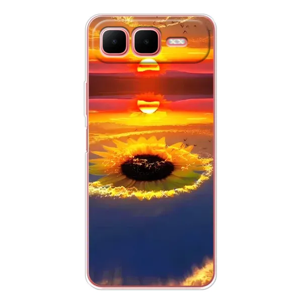 Чехол с рисунком «Небо подсолнух» для Infinix Smart 10 Plus