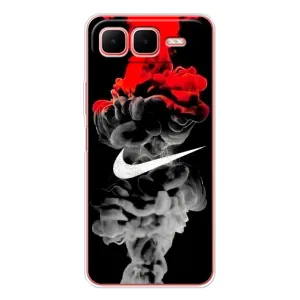 Силиконовый Чехол на Infinix Smart 10 Plus с картинкой Nike (Nike дым)