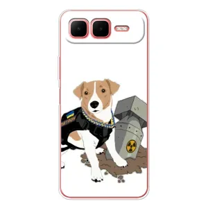 Чехол с принтом Собаки Патрон для Infinix Smart 10 Plus (Пёс Патрон с ракетой)