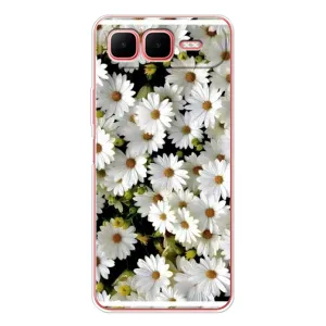 Чехол с ромашками на Infinix Smart 10 Plus (Рамка в ромашках)