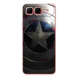 Чехол с Щитом Капитана Америки на Infinix Smart 10 Plus (Ретро Щит Капитана)