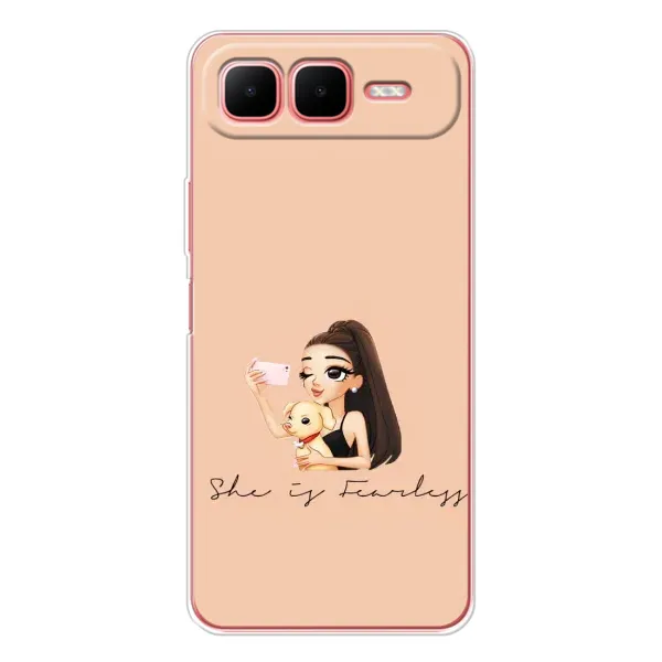 Чехол с рисунком «С собакой» для Infinix Smart 10 Plus Чехол с рисунком «С собакой» для Infinix Smart 10 Plus