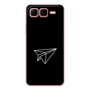 Чохол з картинками на чорному фоні для Infinix Smart 10 Plus (Літак)