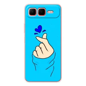 Чохол (Знак сердечка) для Infinix Smart 10 Plus (Сердечко на синоьому)
